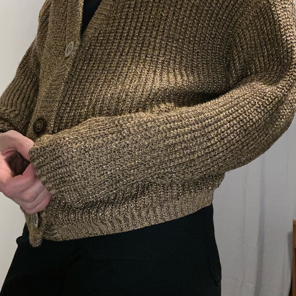 OG American Apparel Gold Knit Cardigan